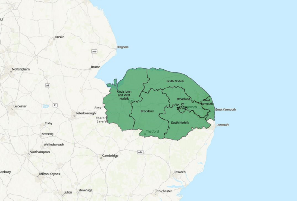 Norfolk County Map